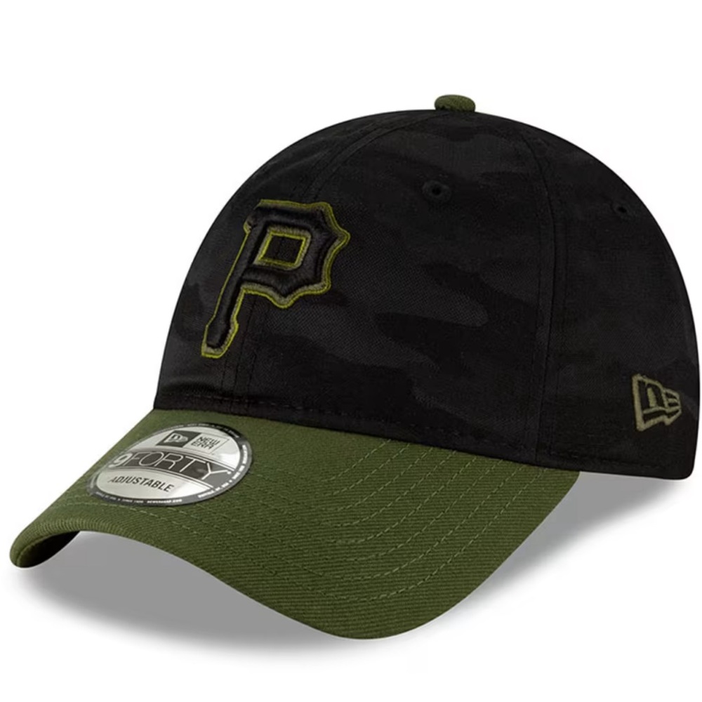NEW ERA PITTSBURGH PIRATES THE LEAGUE 9FORTY ADJUSTABLE HAT - BLACK CAMO L/XL